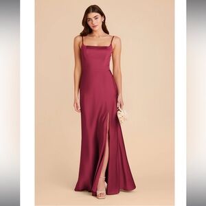 Birdy Grey Mai Matte Satin Dress - Berry